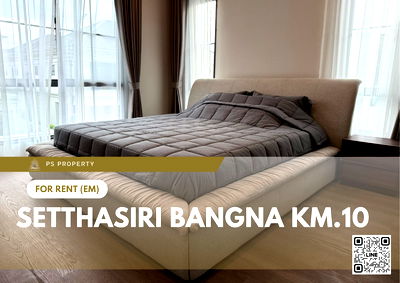 Houses for rent : Single house for rent 🔥 Setthasiri Bangna Km.10 🔥 4 bedrooms, 5 bathrooms, fully furnished and equipped with appliances
