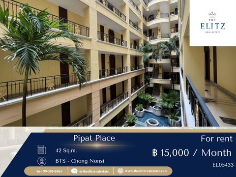 ✨ Pipat Place | ห้องสวยบรรยากาศสงบ ทำเลหรูย่านสาทร–สีลม เดินทางสะดวก พร้อมเข้าอยู่ทันที ✔