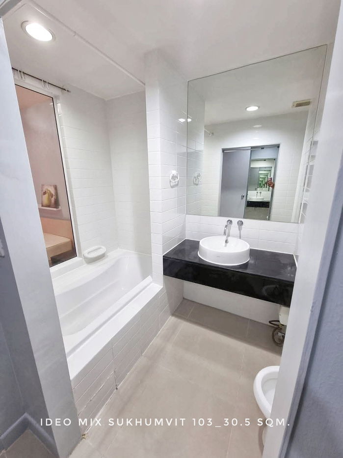 รูป 🎉พร้อมย้าย 1 นอน Ideo Mix สุขุมวิท103 ห้องอยู่สบาย มีอ่างอาบน้ำ ใกล้ BTS และแหล่งร้านอาหาร - รูปที่ 6/7