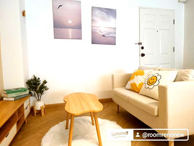 คอนโด ม.รังสิต : ราคาหลักเเสน  พร้อมอยู่ ห้องน่ารักมาก ขายคอนโดตกแต่งสไตล์มินิมอล พร้อมอยู่  ฌ็อง ซิลิเซ่ Champs Elysees Tiwanon (ฌ็องเซลิเซ่ ติวานนท์) 