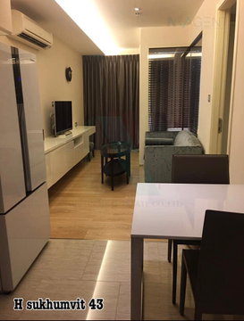🔺 For rent condo H SUKHUMVIT 43 Building 1, Floor 9,1 bed room, Room size 43.00 sqm