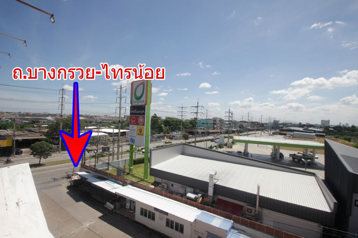 รูป ขายตึกแถว5คูหาพร้อมโกดัง 157 ตารางวา ถ.บางกรวย ไทรน้อย หน้าหมู่บ้านบัวทองแลนด์ ตกแต่งต่อเติมพร้อมใช้งาน 3ชั้นมีชั้นลอย ดาดฟ้า 1,443 ตารางเมตร  - รูปที่ 32/41
