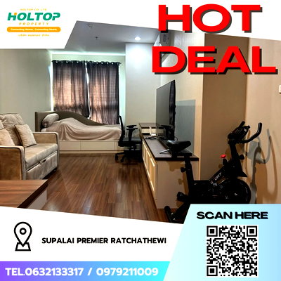 Condos for rent : #Z2663💥 061068 🔥Condo for rent: Supalai Premier Ratchathewi