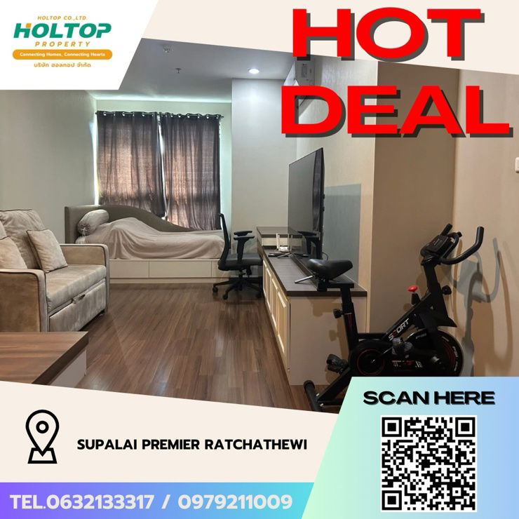 รูป #Z2663💥 061068 🔥ให้เช่าคอนโด Supalai Premier Ratchathewi - รูปที่ 1/9
