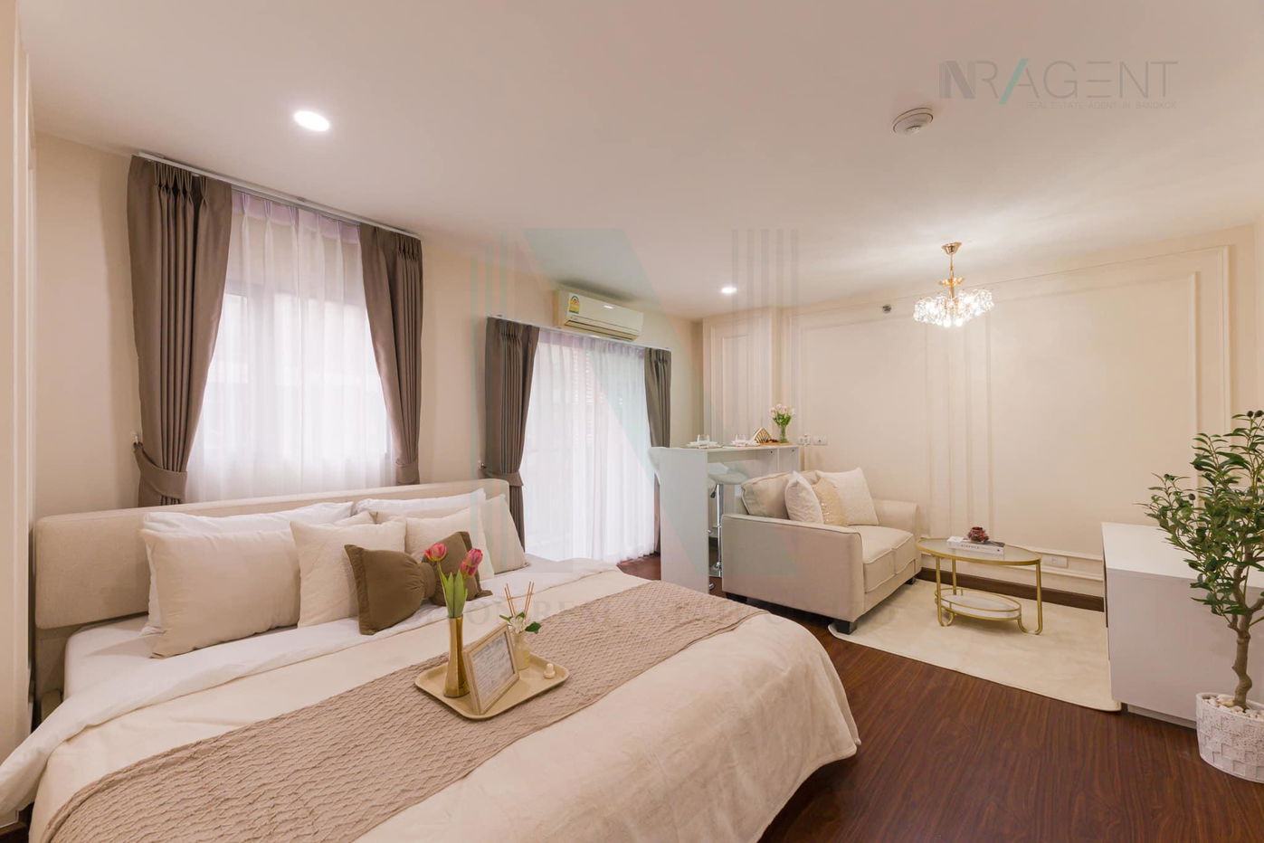 รูป ขายคอนโด 1 อาคาร A ชั้น 7 1 ห้องนอน ขนาด 32 ตรม ใกล้ ดิ เอสเคป สุขุมวิท 101-1 - รูปที่ 1/8