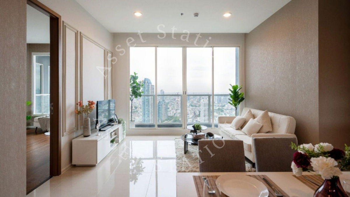 รูป 👑🛎Menam Residences - พร้อมอยู่! ห้องหรู วิวสวย ใกล้ BTS ศาลาแดง 🌟 - รูปที่ 2/5