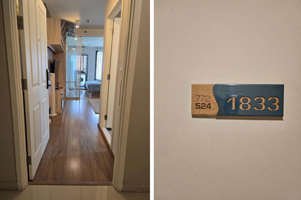 รูป Call : 080-564-6449 Condo U Delight Residence Riverfront Rama 3 ใกล้เซ็นทรัล พระราม 3 แบบ 1 ห้องนอน ชั้น18 วิวฝั่งแม่น้ำ เฟอร์ built-in - รูปที่ 8/14