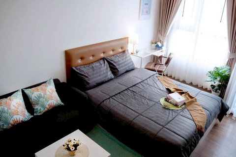 รูปภาพ 📌 Urgent‼️ For rent, with washing machine, near BTS Orange Line and Pink Line, fully functional, ready to move in ✅ Condo The Origin Ram 209