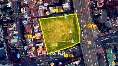 Land for sale The Market Bangkok : Large Land Plot for Sale 3 Rai Silom High Potential Suitable for Project Development Ref no.00159903