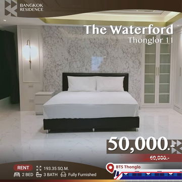   The Waterford Thonglor 11 ⚡ Spacious Unit with Special Price 🔥 Near BTS Thonglo  