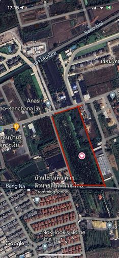 Beautiful land for sale, 11 rai 2 ngan 47 square wah, located in Salaklang, Bang Kruai, Nonthaburi. Price is negotiable