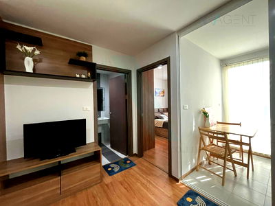 คอนโดให้เช่า : 📣Nice room!📣 ให้เช่าคอนโด เดอะ เบส สุขุมวิท 77 อาคาร B ชั้น 10 1 ห้องนอน ขนาด 31.00 ตรม ใกล้ ศูนย์การค้ามาร์เก็ตพลัส