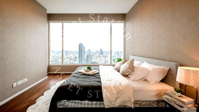 เช่าคอนโด รร.นานาชาติโชรส์เบอรี่  : 🛎คอนโดลักชู Menam Residences - ห้องหรู วิวแม่น้ำใกล้ BTS ศาลาแดง 🌟