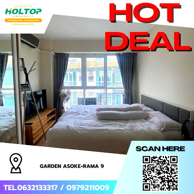 Condos for rent : #Z2670💥061068🔥 Condo for rent: Garden Asoke-Rama 9