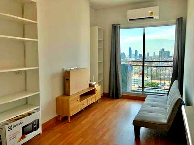 ขายคอนโด : ประกาศ! ขายคอนโดลุมพินิเพลส รัชดา-สาธุ แบบ 1 ห้องนอน 28 ตร.ม. ชั้น 21 วิวสูง วิวสวย ****ขายพร้อมผู้เช่า****