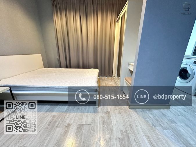 Bestdeal  FOR RENT Studio 22 sqm. Rental 13,000 THB /month CONDO “IDEO MOBI RAMA 9” Near Phraram Kao 9 MRT Station 80 meters.