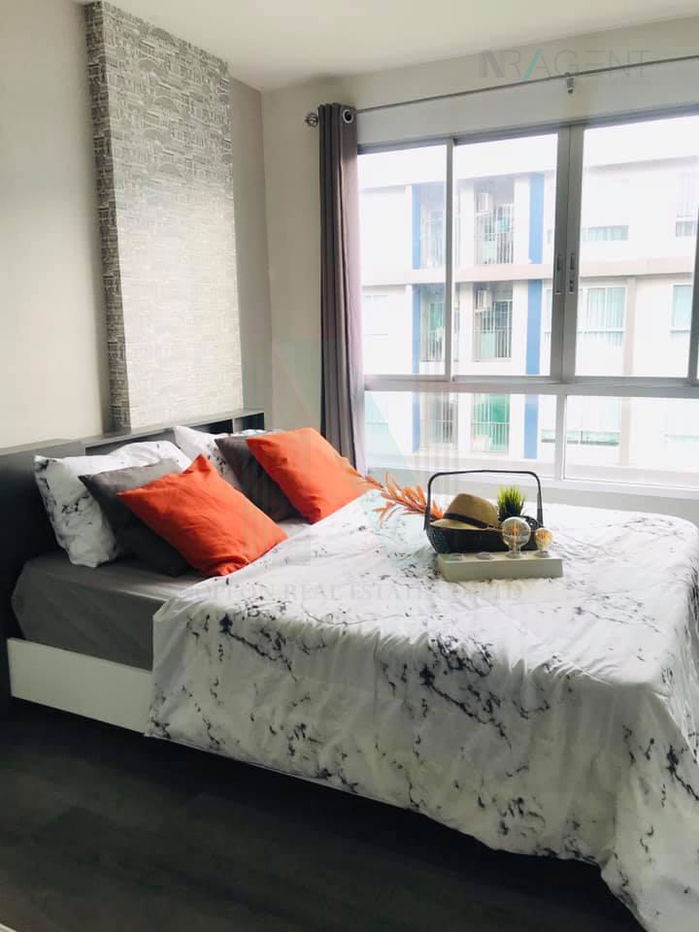 รูป 🚩 ให้เช่าคอนโด ดีคอนโด แคมปัส รีสอร์ท บางนา อาคาร A ชั้น 7 1 ห้องนอน ขนาด 30.00 ตรม ใกล้ เอแบคบางนา - รูปที่ 7/8