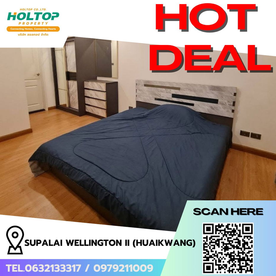 รูป #R6875 🎉 081068  ให้เช่าคอนโด Supalai Wellington II (Huaikwang)  - รูปที่ 1/9