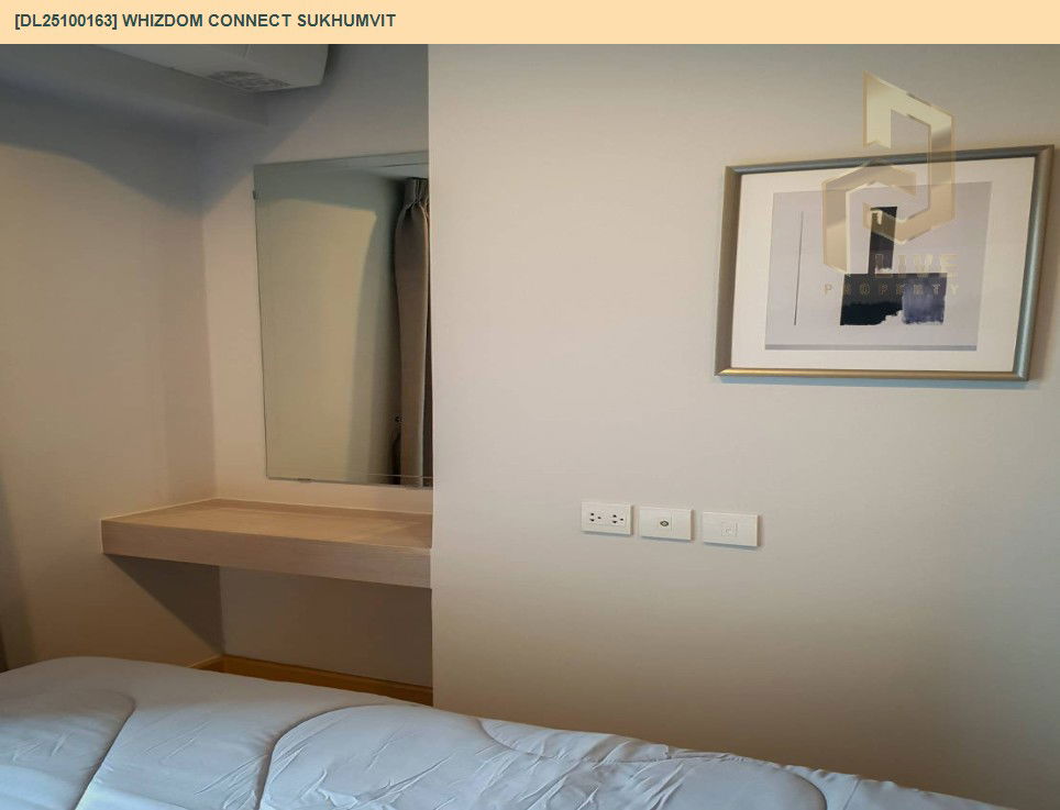 picture DL25100163 Condo for rent, Whizdom Connect Sukhumvit near BTS Punnawithi, ready to move in, call urgently 0638692663 LineID @162cjixi - 13/14
