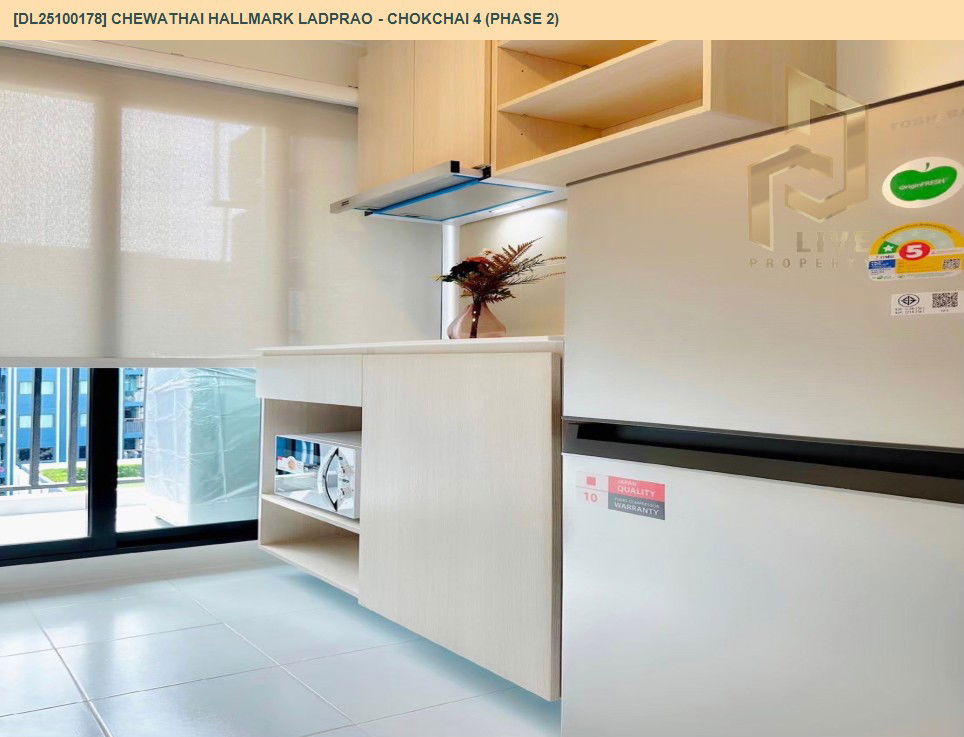 picture DL25100178 Condo for rent, Chewathai Hallmark Ladprao - Chokchai 4 (Phase 2) near -, ready to move in, call urgently 0638692663 LineID @534wlwof - 10/14