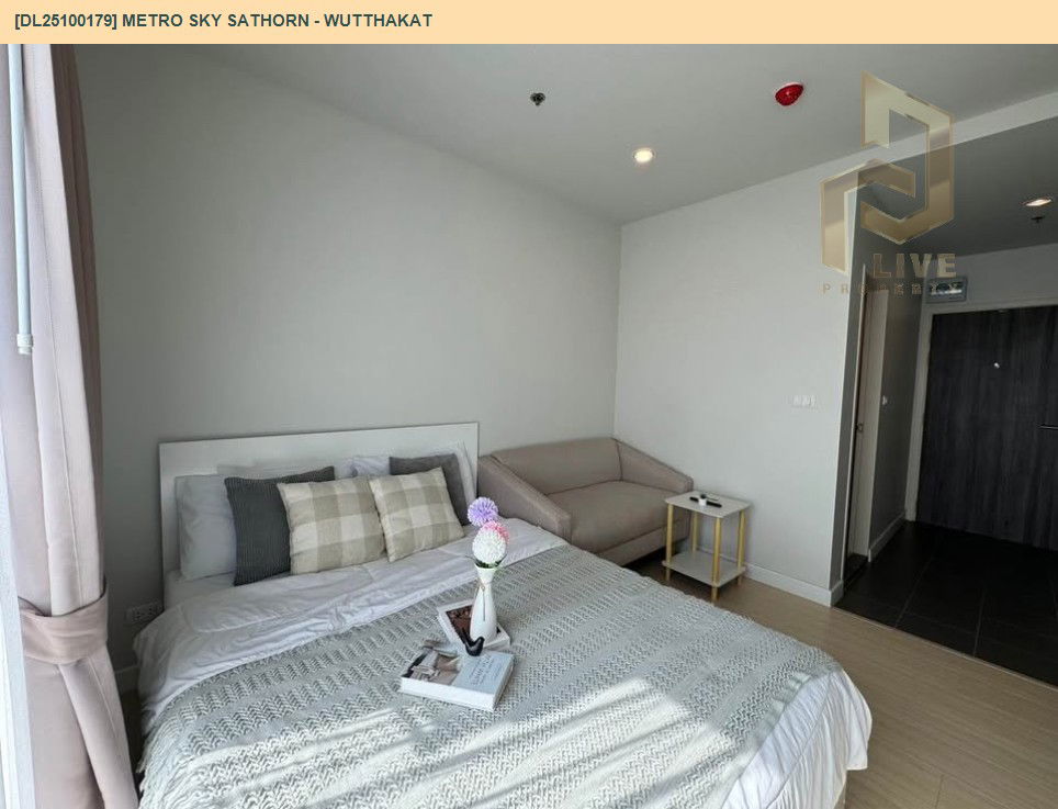 รูป DL25100179 ให้เช่าคอนโด เมโทร สกาย สาทร - วุฒากาศ (Metro Sky Sathorn - Wutthakat) ใกล้ BTS วุฒากาศ พร้อมเข้าอยู่ โทรด่วน 0614453194 LineID @162cjixi - รูปที่ 2/9
