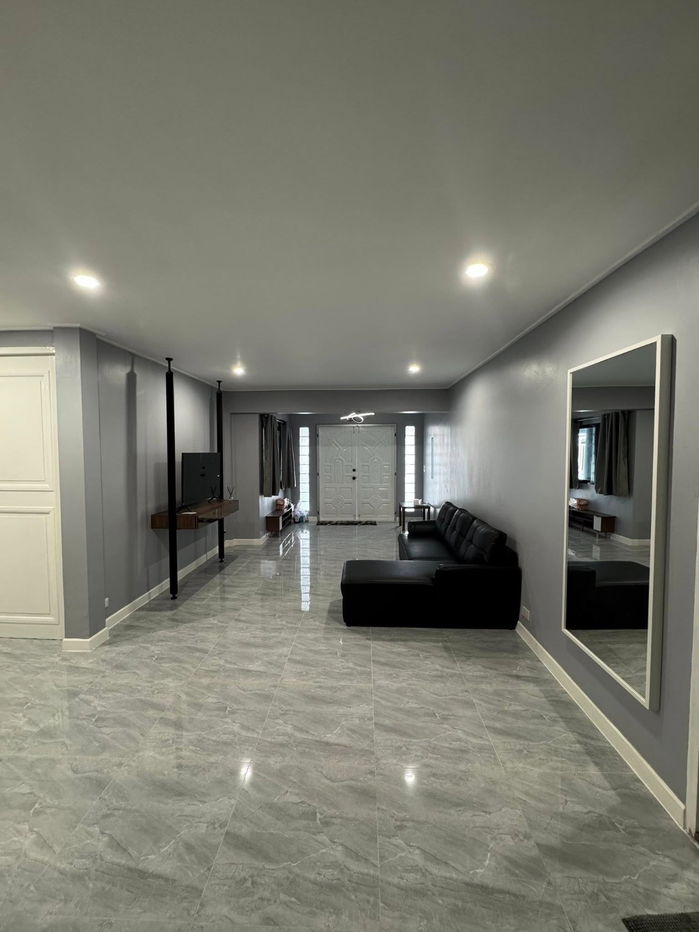 picture For rent, for lease, for rent, single-storey detached house, Pla Thong Village, Srinakarin, beautiful house, good location, Line: @951qfbfi - 4/12