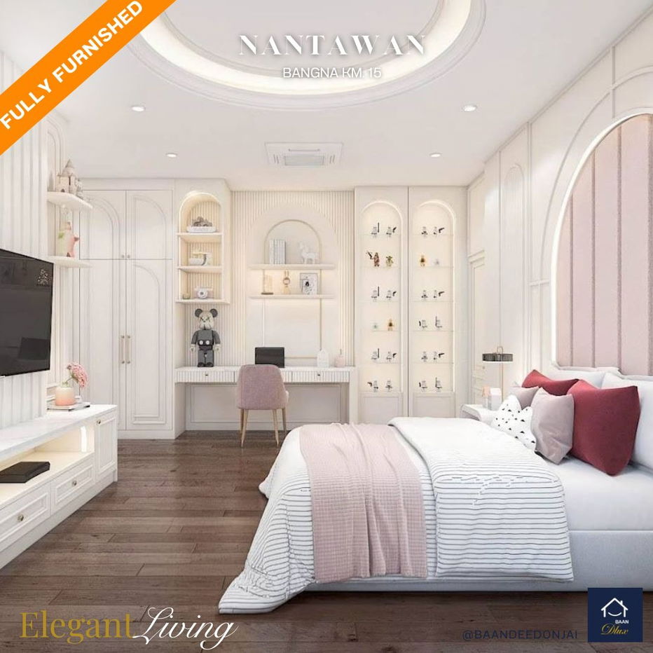 picture NANTAWAN Bangna km 15, 220 sq wah. (6 beds, 8 baths, 12 parking spaces) fuilly firnished, corner unit, near the clubhouse. - 13/35