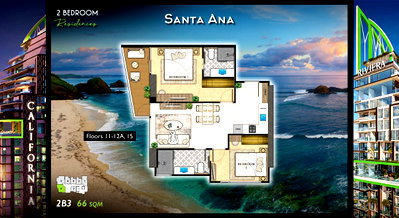 Condos for sale : 🛏️ 2 Bed - 🛁 2 Bath - 🏙️ Sea View - 🇹🇭 THAI name - 🏢 The Riviera California Pattaya - Ref: CFN04