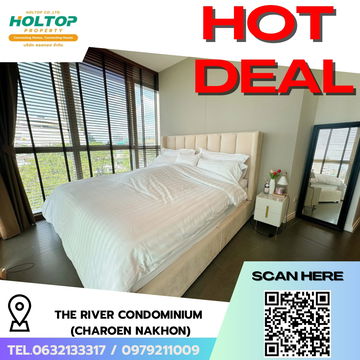 #R6893 🎉 081068 ให้เช่าคอนโด The River Condominium (Charoen Nakhon)