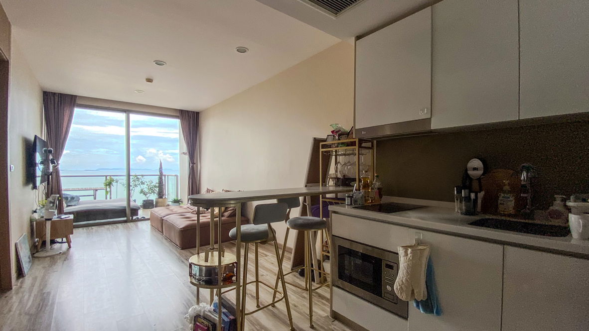 รูป 🛏️ 1 ห้องนอน - 🛁 1 ห้องน้ำ - 🏙️ Sea Views - 🌏 ชื่อชาวต่างชาติ - 🏢 The Riviera WongAmat Beach Pattaya - รหัส: RW77 - รูปที่ 1/15