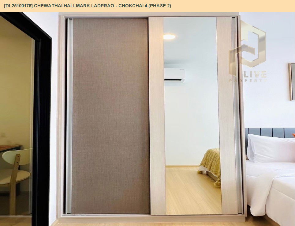 picture DL25100178 Condo for rent, Chewathai Hallmark Ladprao - Chokchai 4 (Phase 2) near -, ready to move in, call urgently 0638692663 LineID @534wlwof - 9/14