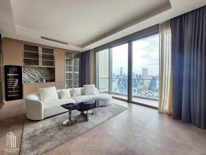 For rent and Sell The Residences at Mandarin Oriental ห้องมุม วิว ICONSIAM 151.71 sq.m sq.m. 2 bedroom @180,000 Baht