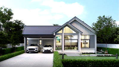 ขายบ้านเดี่ยว : ขายบ้านเดี่ยวชั้นเดียว  3 ห้องนอน  2 ห้องน้ำ  1 ห้องครัว  1 ที่จอดรถ