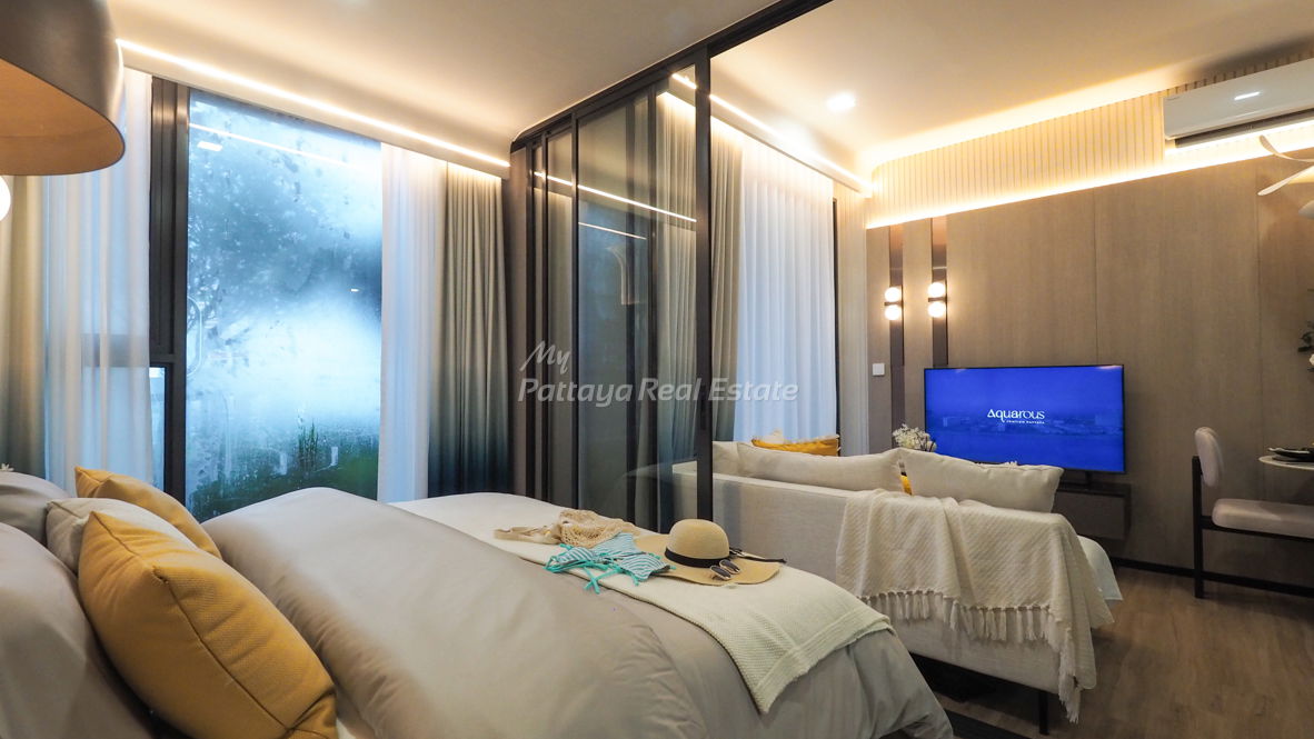 รูป 🛏️ 1 ห้องนอน - 🛁 1 ห้องน้ำ - 🏙️ Pool Views - 🌏 ชื่อชาวต่างชาติ - 🏢 Aquarous Jomtien Pattaya - รหัส: AQR05 - รูปที่ 4/10
