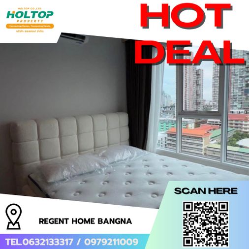 #R6878 🎉 081068 ให้เช่าคอนโด Regent Home Bangna 