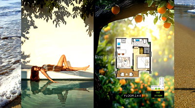 ขายคอนโด : 🛏️ 1 ห้องนอน - 🛁 1 ห้องน้ำ - 🏙️ Pool View - 🇹🇭 ชื่อไทย - 🏢 The Riviera Beverly Hills Jomtien - รหัส: BEV03