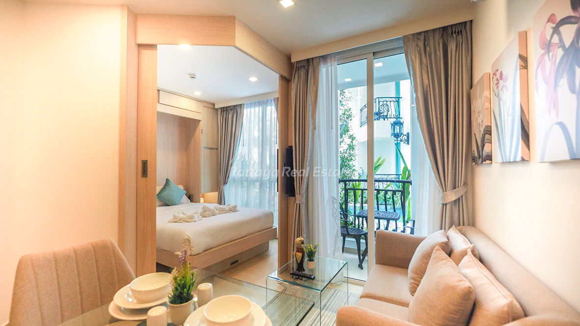 รูป 🛏️ 1 ห้องนอน - 🛁 1 ห้องน้ำ - 🏙️ Pool Views - 🌏 ชื่อชาวต่างชาติ - 🏢 Harmonia City Garden Pattaya - รหัส: HMN01 - รูปที่ 2/8