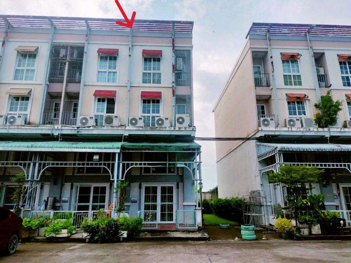 รูป 📢ให้เช่า ทาวน์โฮม /โฮมออฟฟิตห้องมุม 3.5 ชั้น ติด ABAC บางนา  โครงการเมทโทรบิซทาวน์ บรรยากาศสไตล์ยุโรป - รูปที่ 3/25