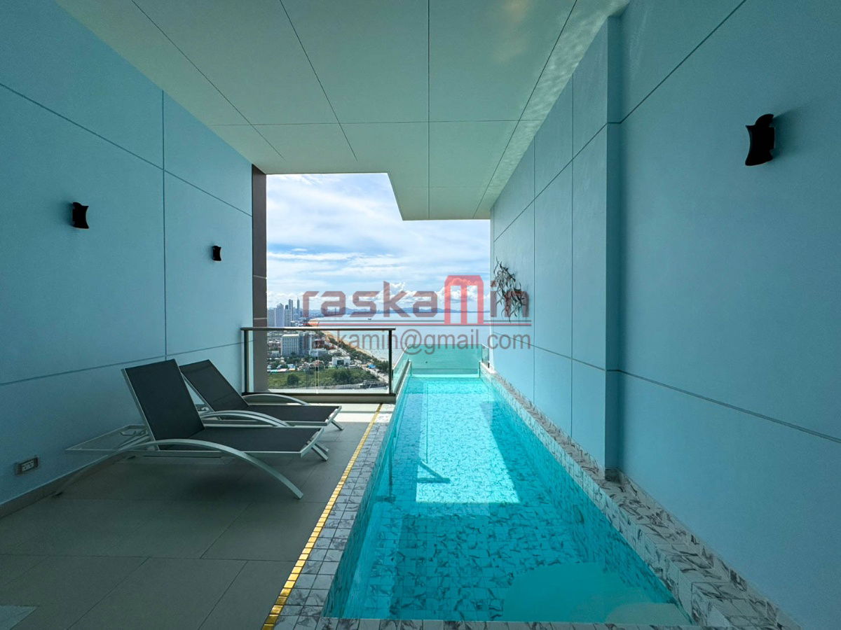 รูป Copacabana Jomtien Beach Condo – คอนโดหรูพร้อมสระส่วนตัว วิวทะเล - รูปที่ 13/15
