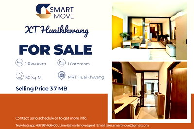 Condos for sale Ratchadaphisek Road : 🔥 Sale with tenant !! prime area, pool view !! 🔥 Code C20250900091..........XT Huaikhwang, 1 bedroom, 1 bathroom, furnished, Special Deal!!📣📣