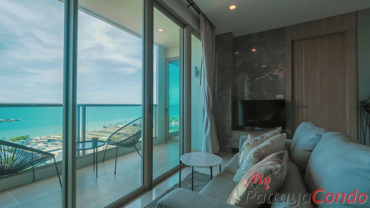 รูป 🛏️ 2 ห้องนอน - 🛁 2 ห้องน้ำ - 🏙️ Sea Views - 🇹🇭 ชื่อไทย - 🏢 The Riviera Jomtien Pattaya - รหัส: RJ11 - รูปที่ 6/20