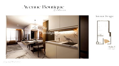 Condos for sale Soi Buakhao : 🛏️ Studio - 🛁 1 Bath - 🏙️ Garden View - 🌏 FOREIGN name - 🏢 Avenue Boutique Condominium Pattaya - Ref: AVBC01