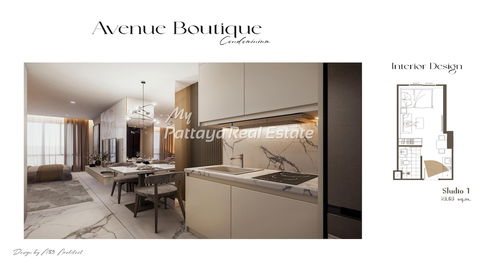 🛏️ Studio - 🏙️ Garden Views - 🌏 ชื่อชาวต่างชาติ - 🏢 Avenue Boutique Condominium Pattaya - รหัส: AVBC01