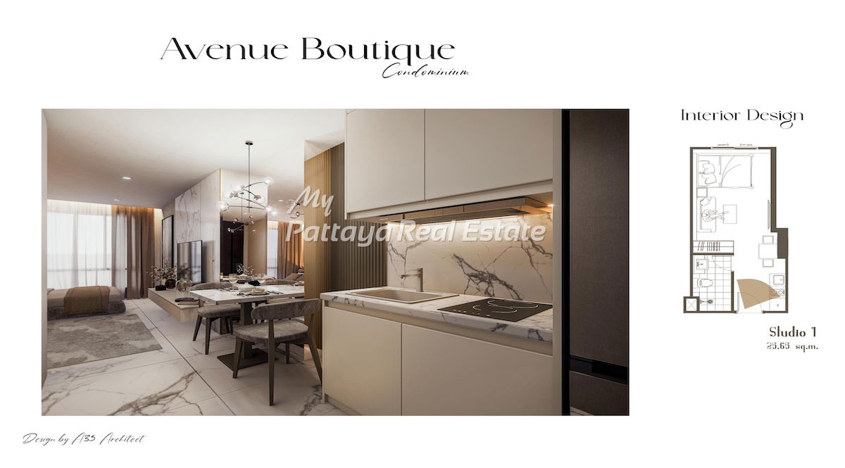 รูป 🛏️ Studio - 🏙️ Garden Views - 🌏 ชื่อชาวต่างชาติ - 🏢 Avenue Boutique Condominium Pattaya - รหัส: AVBC01 - รูปที่ 1/5