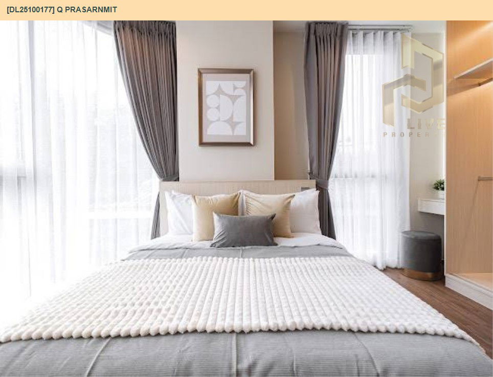 รูป DL25100177 ให้เช่าคอนโด คิว ประสานมิตร (Q Prasarnmit) ใกล้ BTS พร้อมพงษ์ พร้อมเข้าอยู่ โทรด่วน 0800343450 LineID @655ebbvc - รูปที่ 6/14