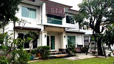Houses for rent Pradist Manutham Road : 💥Luxury home with spacious space for rent at Baan Ladprao Exclusive Residence, very cheap!✨