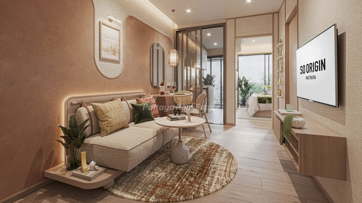 picture 🛏️ 2 Bed - 🛁 1 Bath - 🏙️ Pool Views - 🌏 FOREIGN name - 🏢 So Origin Pattaya - Ref: ORIGIN04 - 4/6