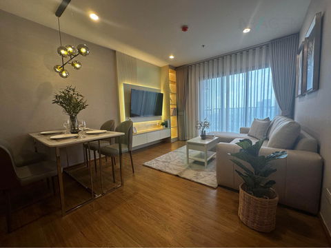 🎉 For Rent Condo THE LINE VIBE PHAHONYOTHIN Building 1, Floor 32,2 bed room, Room size 60 sqm