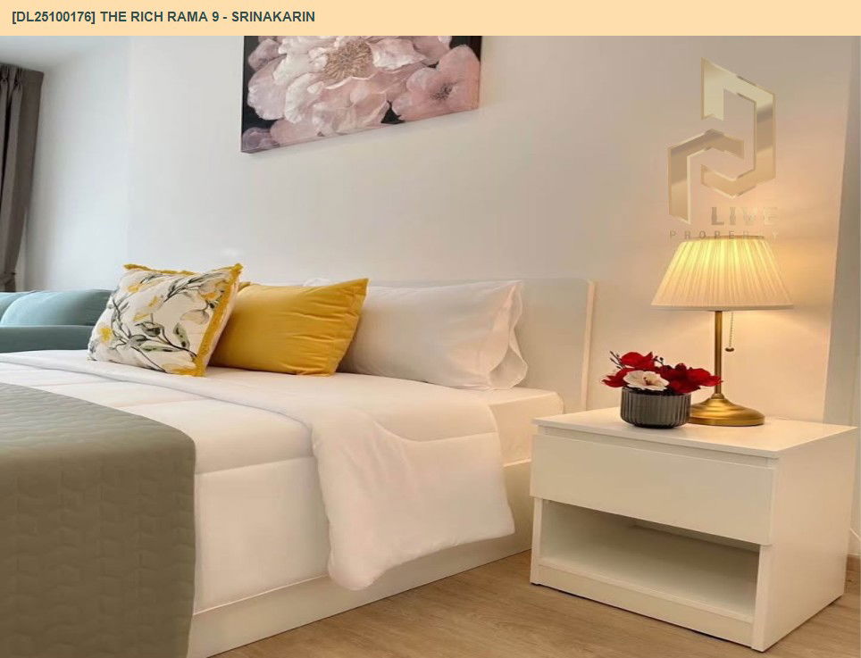 picture DL25100176 Condo for rent, The Rich Rama 9 - Srinakarin near AIRPORT RAIL LINK หัวหมาก, ready to move in, call urgently 0638692663 LineID @534wlwof - 6/9