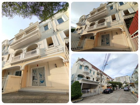 For Rent/Sale 3‑Storey Townhouse The Metro Sathorn–Kallapapruek Phasi Charoen Ideal for a home office and peaceful residence with a large green area.